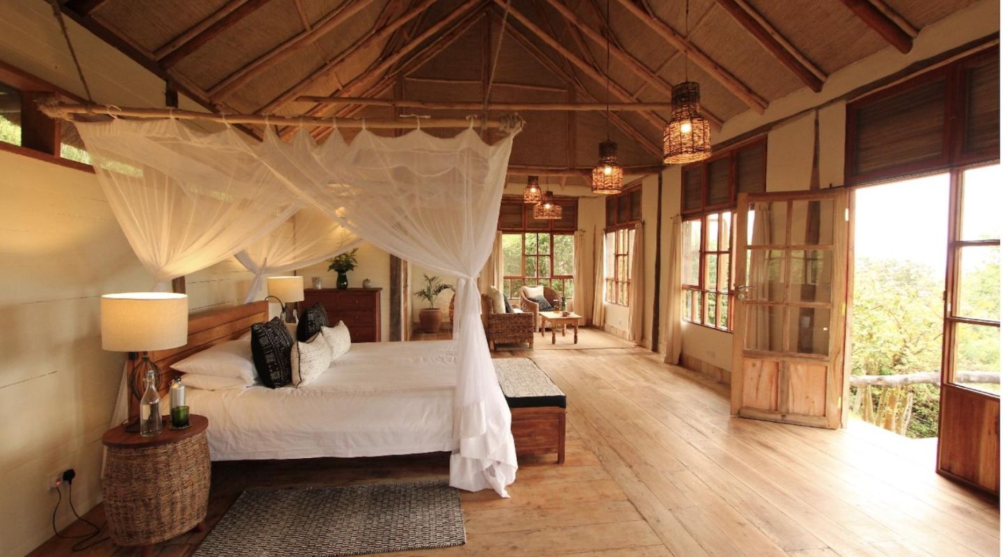 Bedroom at Kyambura Gorge Lodge in Queen Elizabeth National Park