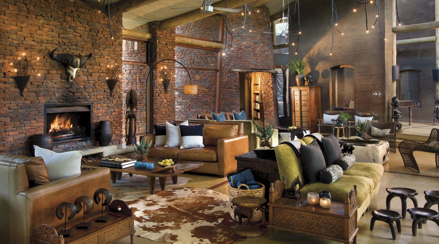 Luxurious lounge area at Marataba Safari Lodge, tailored for family safaris.
