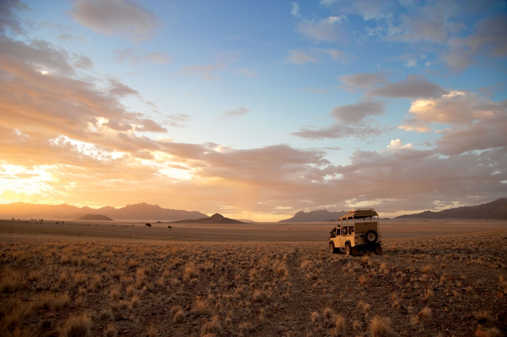 Scenic drive in Wolwedans, Namibia.